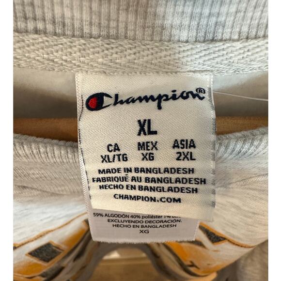 Champion Iowa Hawkeyes Crewneck Sweatshirt XL Gray – Official NCAA College Gear - Picture 5 of 7